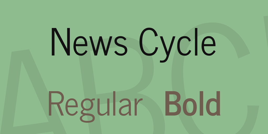 폰트 News Cycle