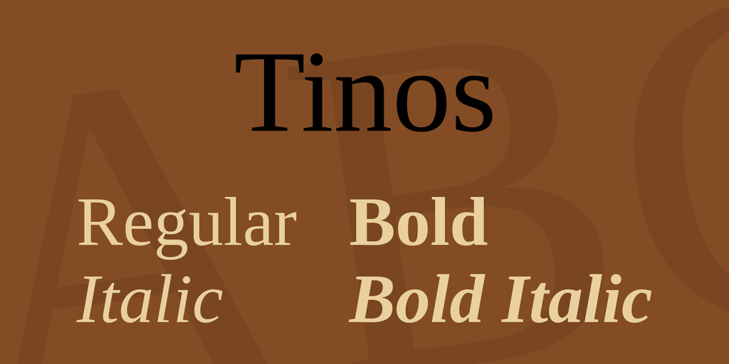 폰트 Tinos