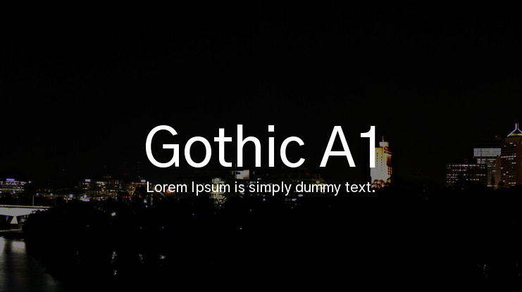 폰트 Gothic A1