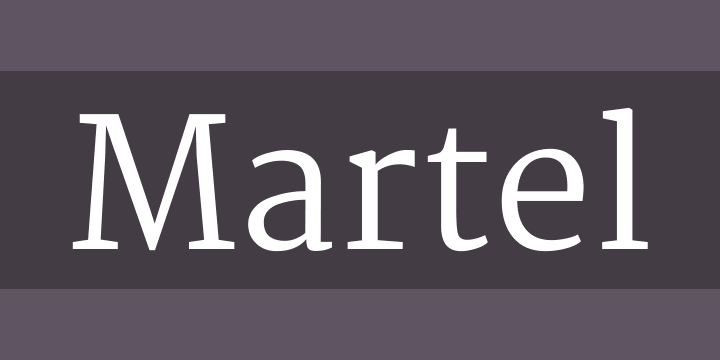 폰트 Martel