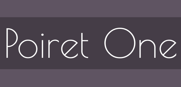 폰트 Poiret One