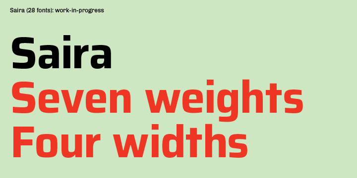 폰트 Saira