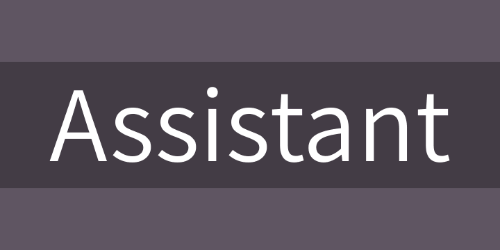 폰트 Assistant