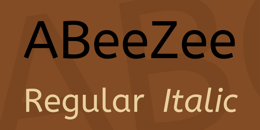 폰트 ABeeZee