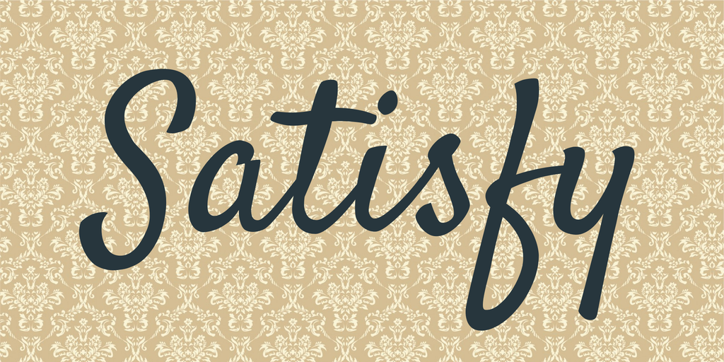 폰트 Satisfy