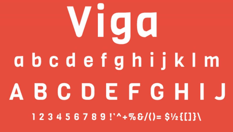 폰트 Viga