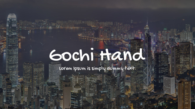 폰트 Gochi Hand