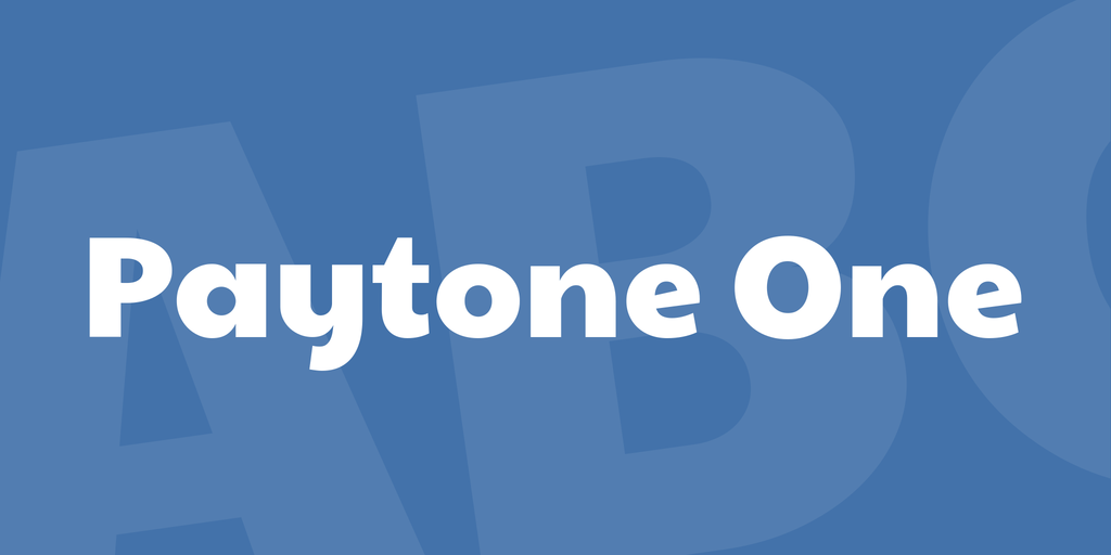 폰트 Paytone One