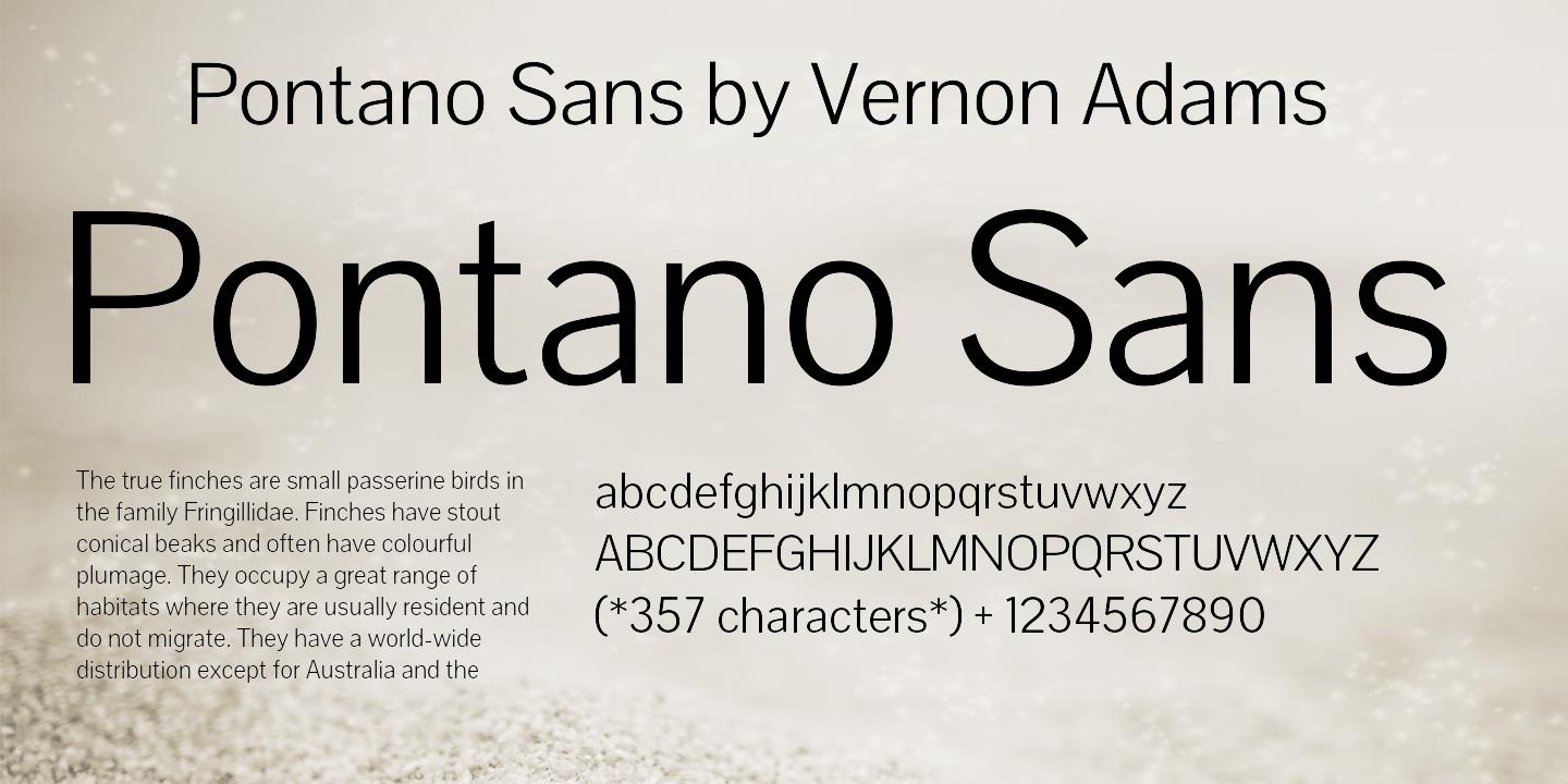 폰트 Pontano Sans