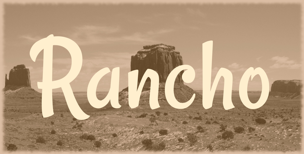 폰트 Rancho