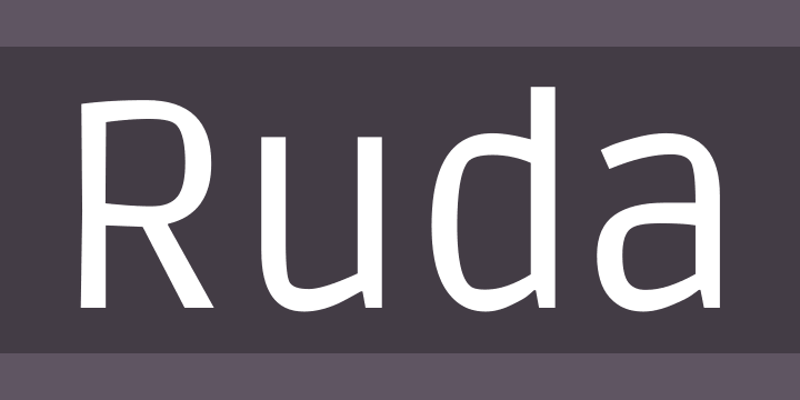 폰트 Ruda