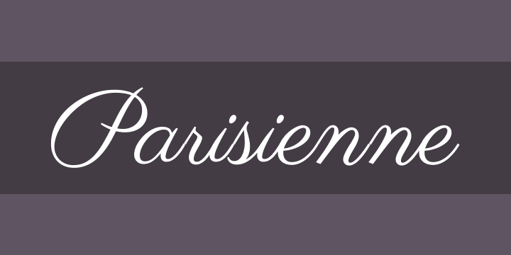폰트 Parisienne