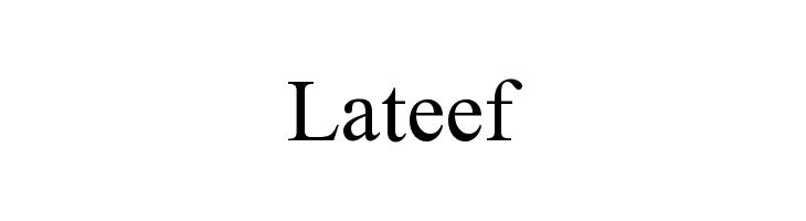 폰트 Lateef