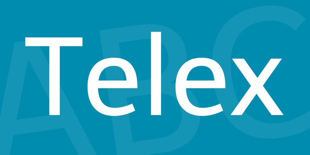 폰트 Telex