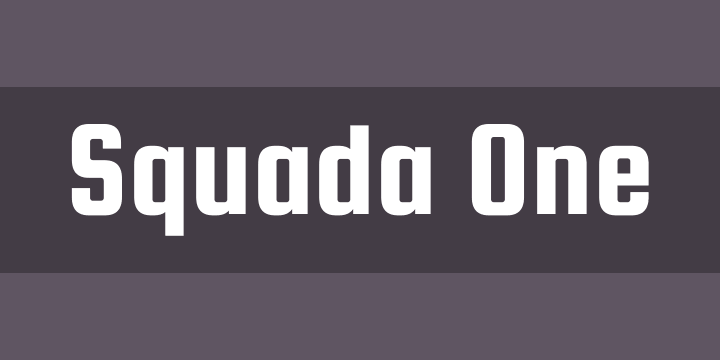폰트 Squada One