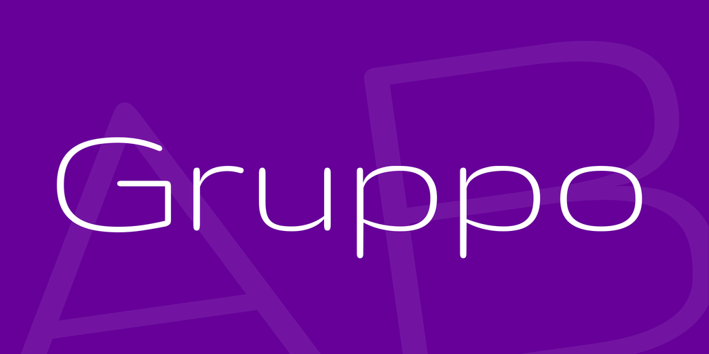 폰트 Gruppo