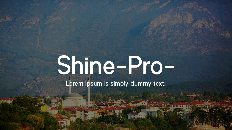 폰트 Shine Pro