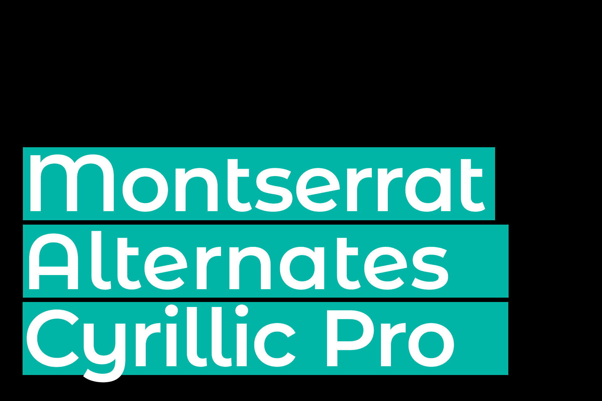 폰트 Montserrat Alternates