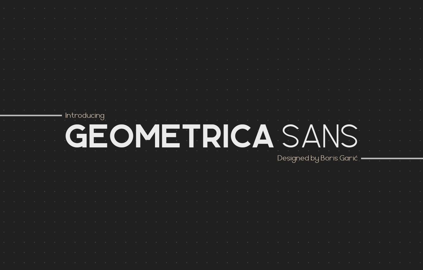 폰트 Geometrica Sans