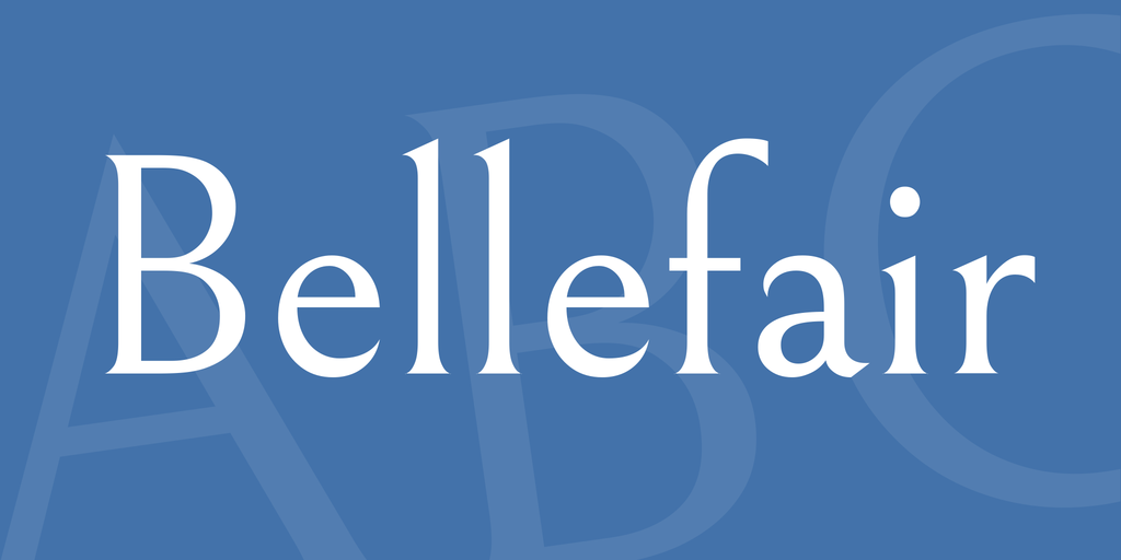 폰트 Bellefair