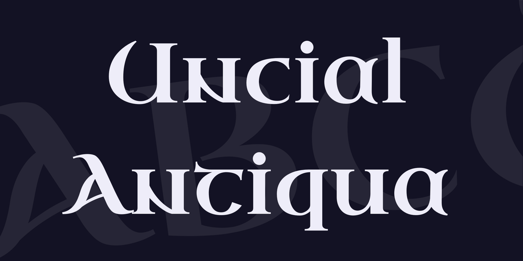 폰트 Uncial Antiqua