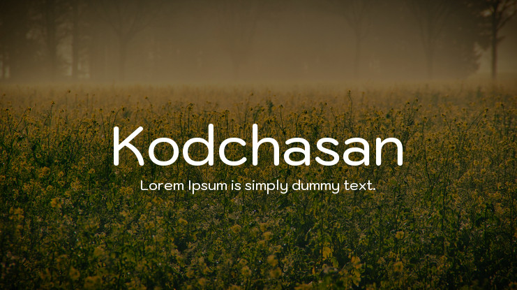 폰트 Kodchasan