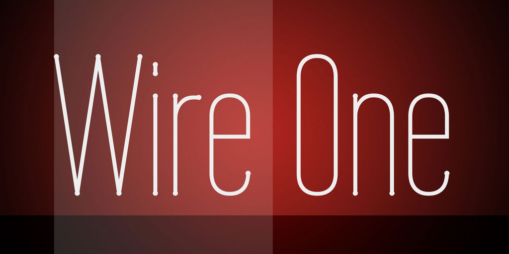 폰트 Wire One