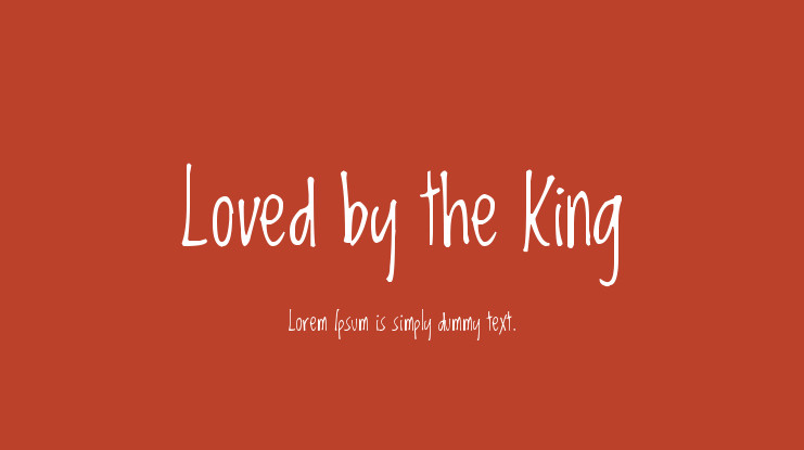 폰트 Loved by the King