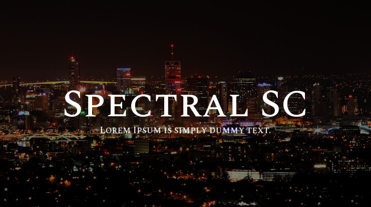 폰트 Spectral SC
