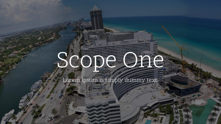 폰트 Scope One