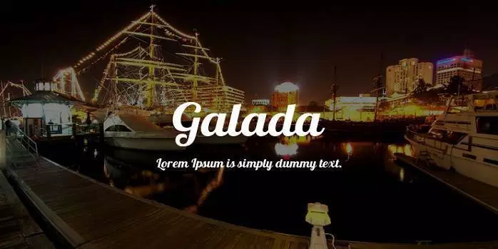 폰트 Galada
