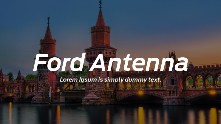 폰트 Ford Antenna