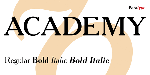 폰트 Academy Serif 