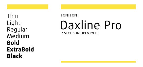 폰트 Daxline Pro