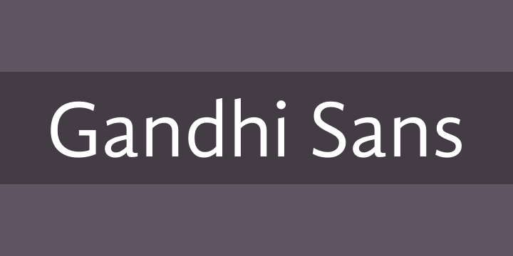 폰트 Gandhi Sans