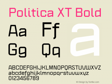 폰트 Politica XT