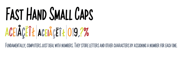 폰트 Fasthand