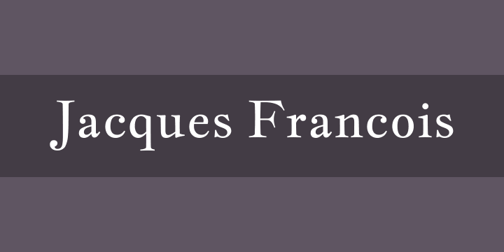 폰트 Jacques Francois