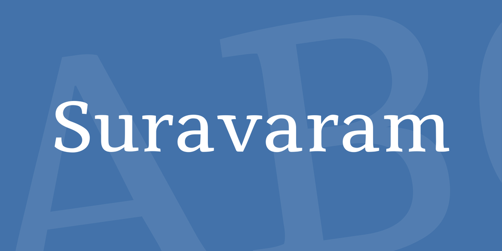 폰트 Suravaram