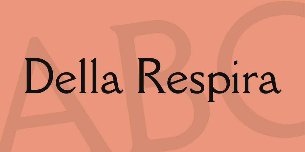 폰트 Della Respira