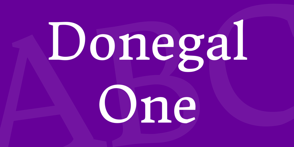 폰트 Donegal One