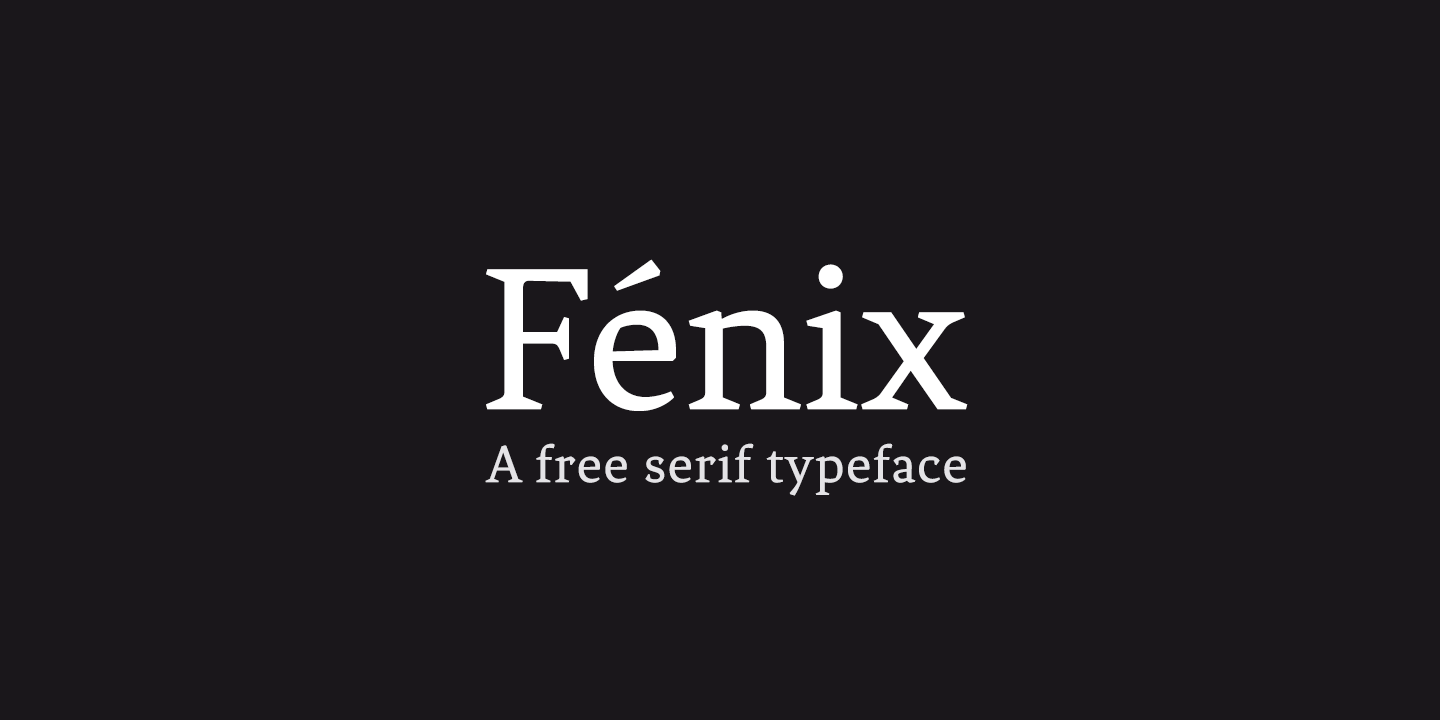 폰트 Fenix