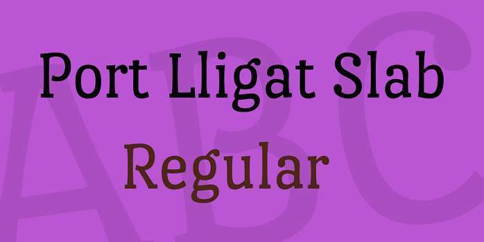 폰트 Port Lligat Slab