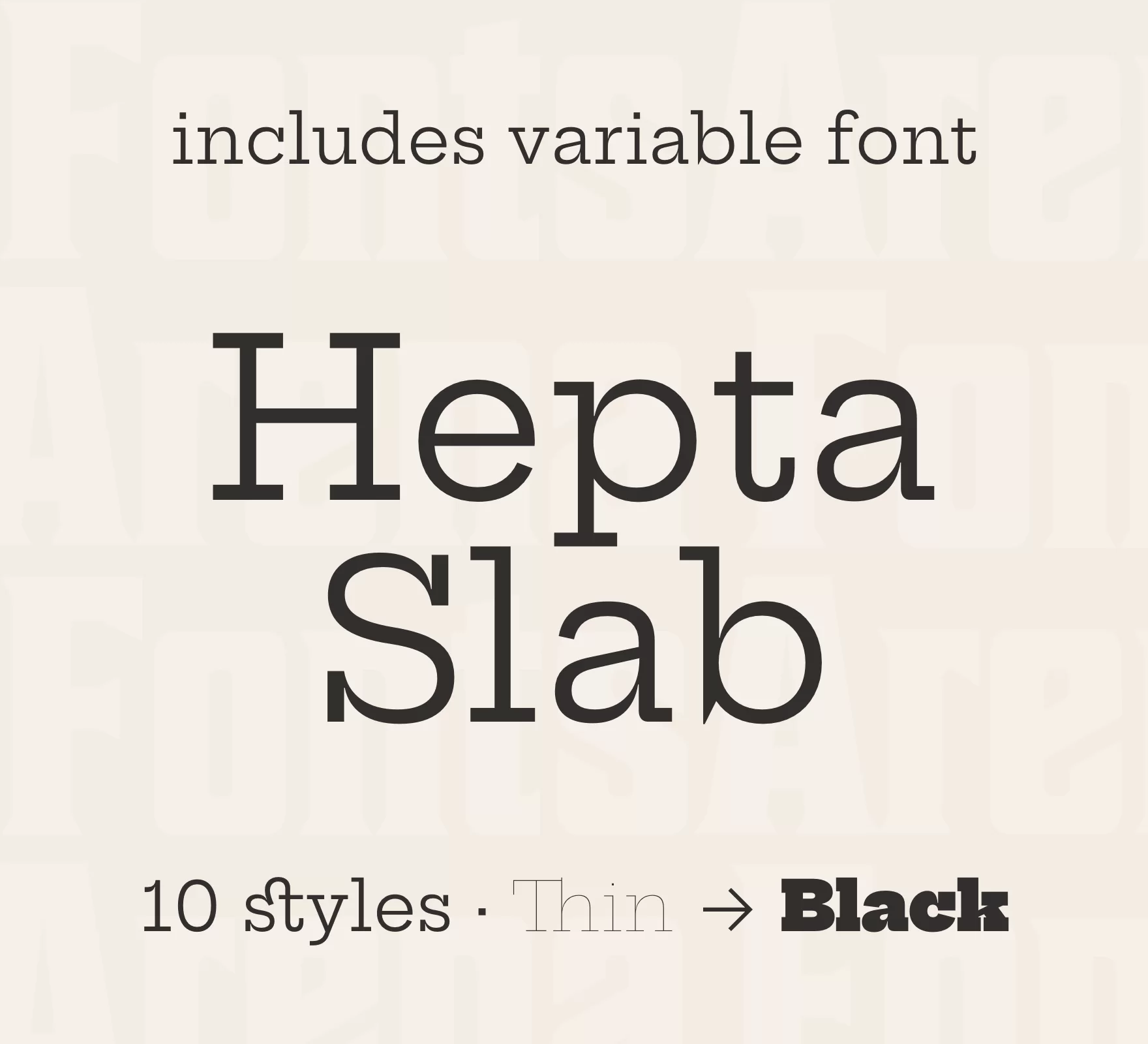 폰트 Hepta Slab