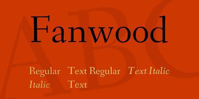 폰트 Fanwood Text