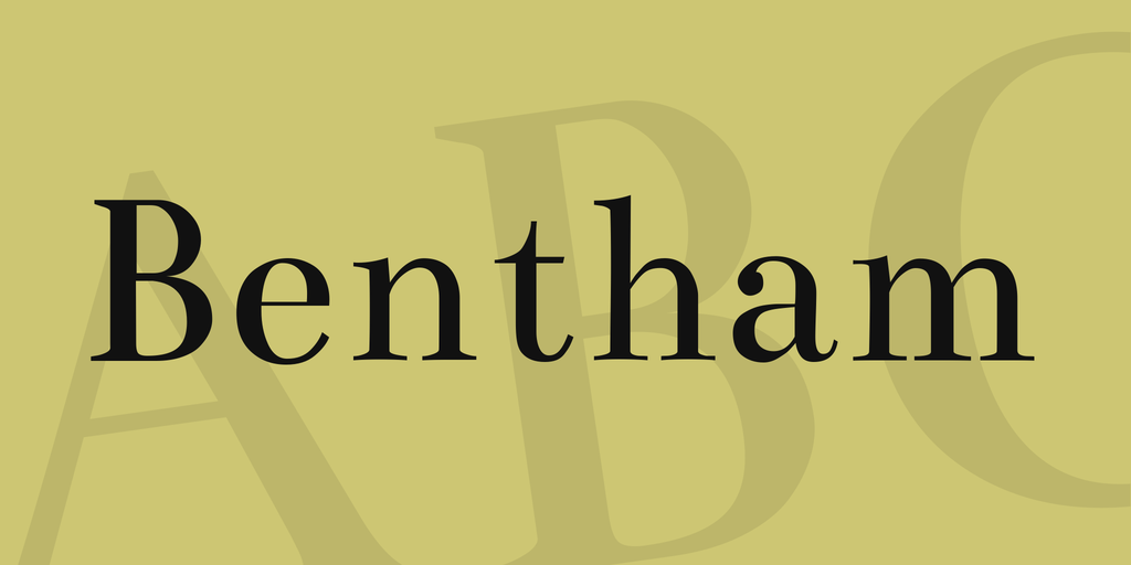 폰트 Bentham