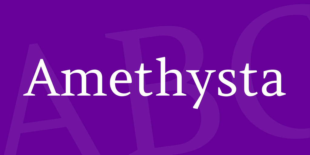 폰트 Amethysta