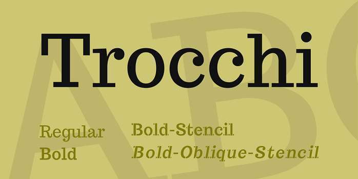 폰트 Trocchi