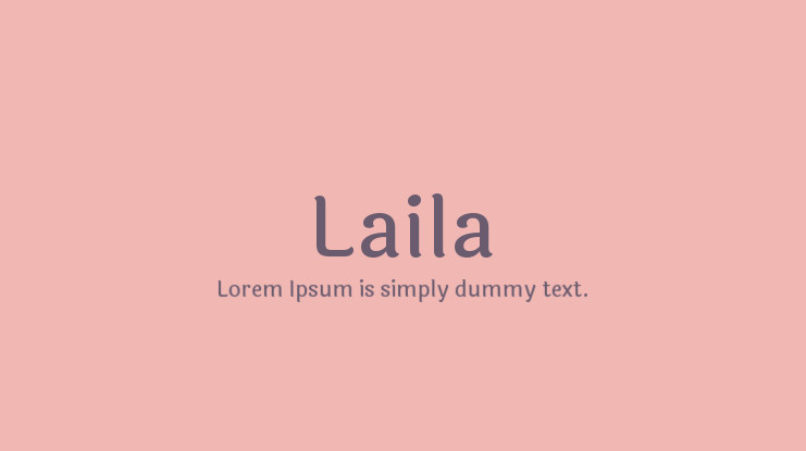 폰트 Laila