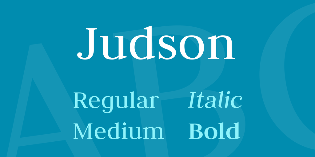 폰트 Judson